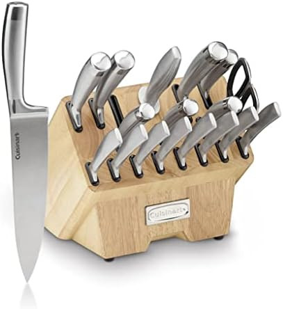 Cuisinart C77SS-19P Normandy 19 Piece Cutlery Block Set, Stainless Steel | Amazon (US)