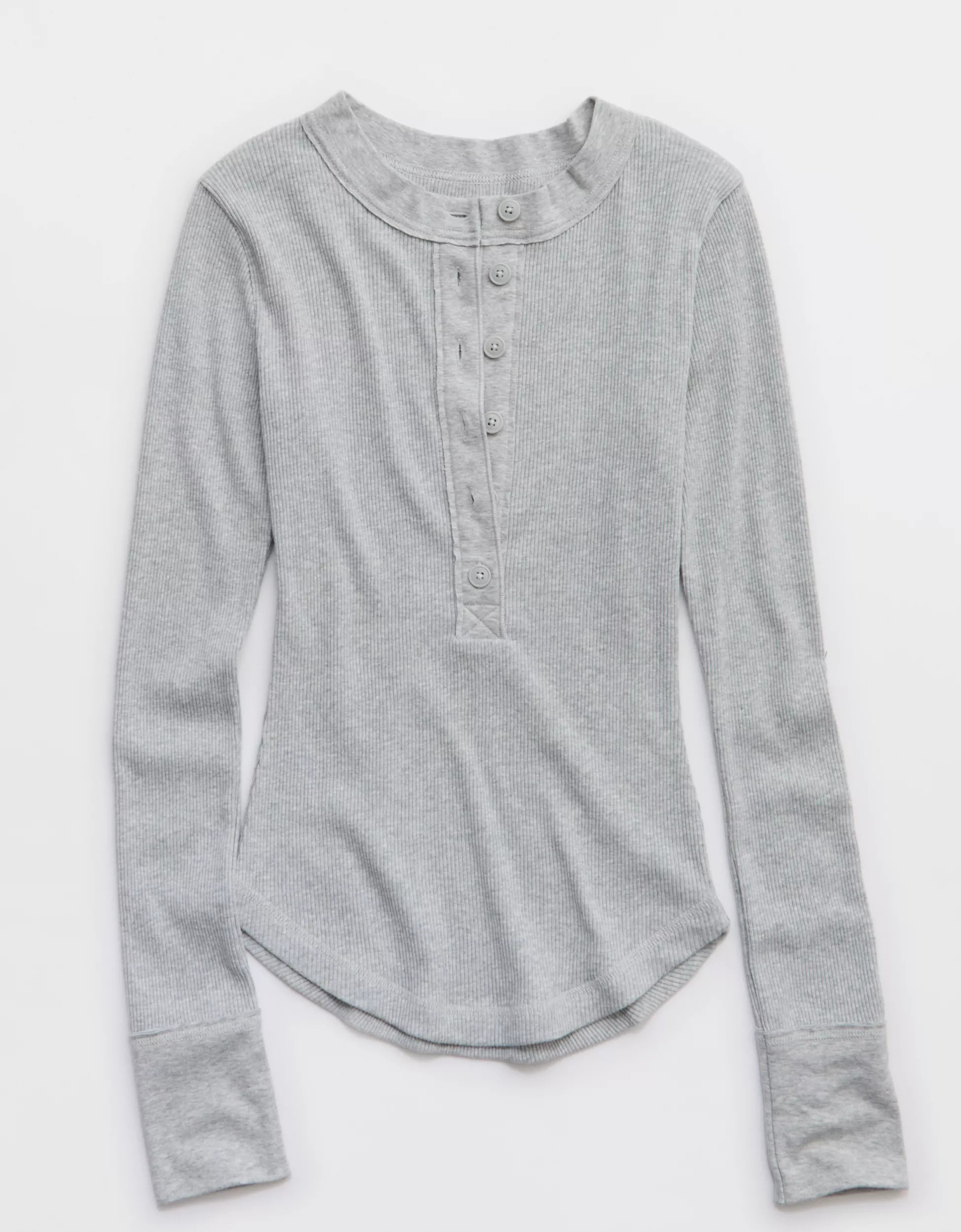 Aerie Henley Essential Layering T-Shirt | American Eagle Outfitters (US & CA)