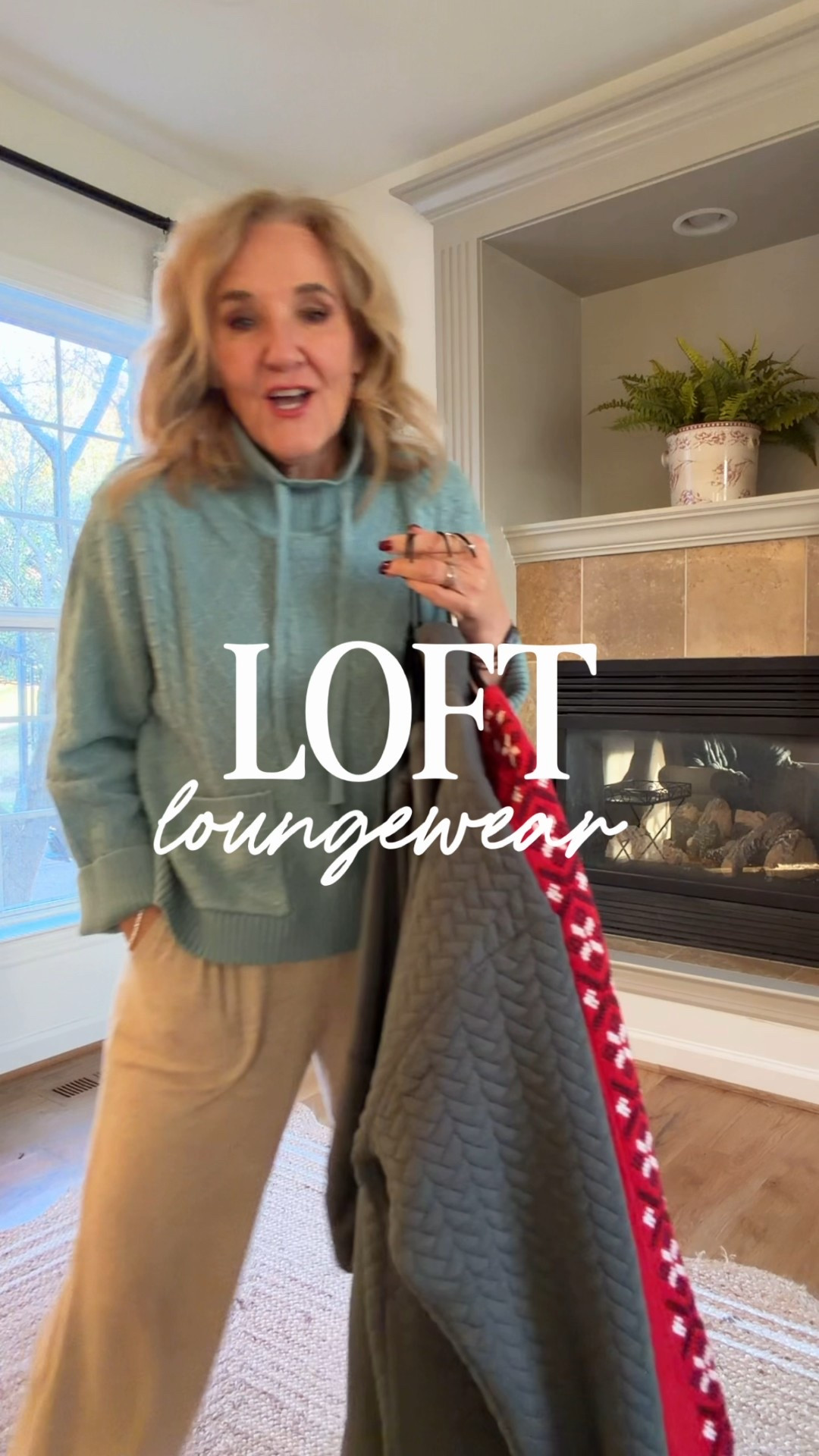 Loft Lou & Grey Loungewear west 
Tops size medium 
Bottoms size small in the red, medium petite in the tan & sage grey green 
Rothy’s clogs are super comfy but size down 
20% off my jewelry code NANETTE20

#LTKOver40 #LTKSaleAlert #LTKFindsUnder50 #LTKPetite #LTKTravel #LTKPetite #LTKFindsUnder100