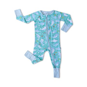 Shark Soiree Bamboo Viscose Zippy | Little Sleepies