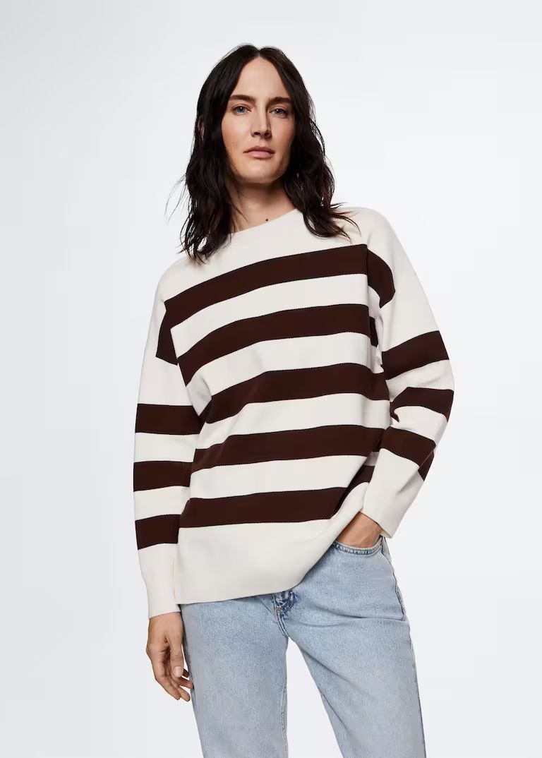 Oversize knit sweater -  Women | Mango USA | MANGO (US)