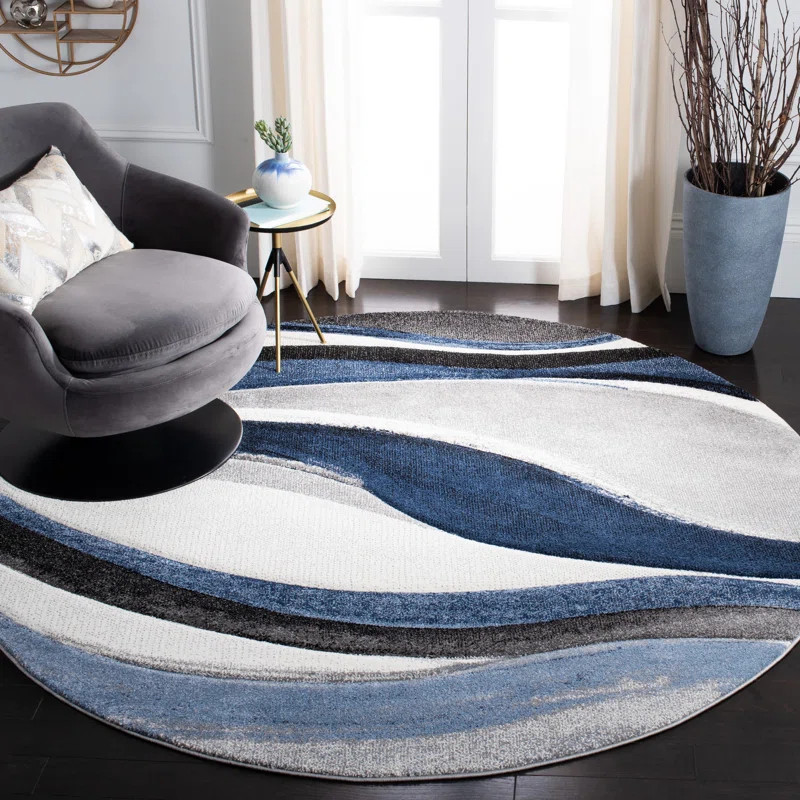 Tornillo Performance Gray/Blue Rug | Wayfair North America