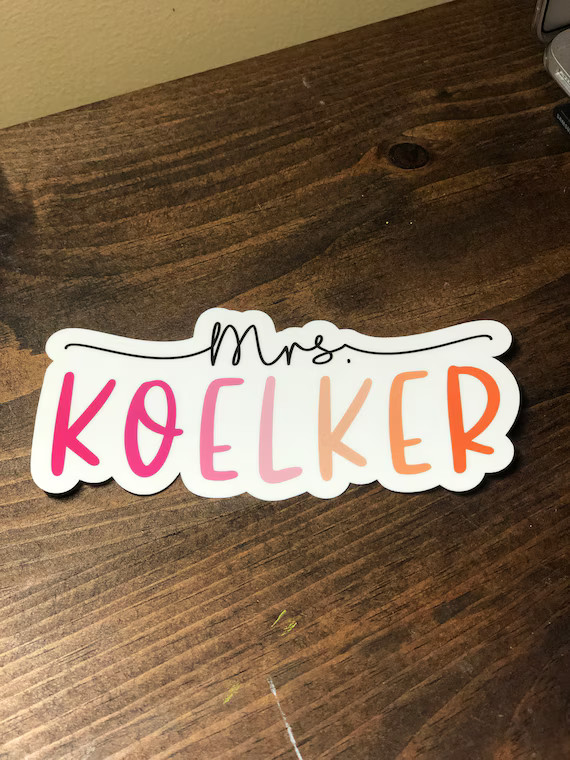 Last Name Stickers - Etsy | Etsy (US)