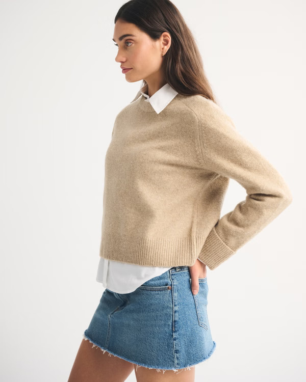 The A&F Madeline Crew Sweater | Abercrombie & Fitch (US)