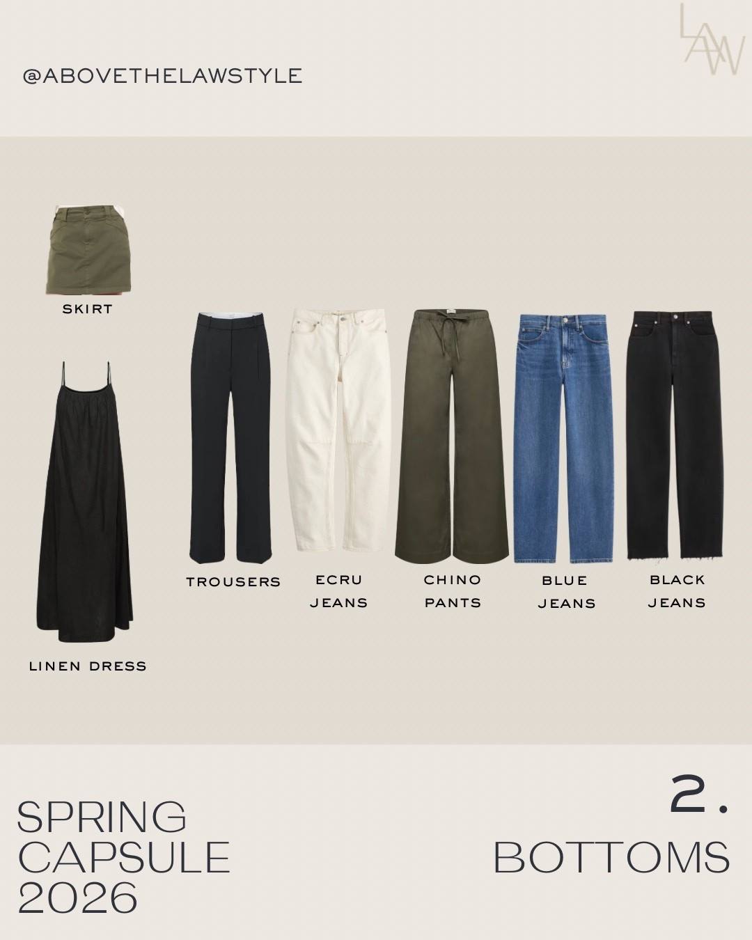 Spring Capsule: Bottoms

#LTKOver40 #LTKSeasonal