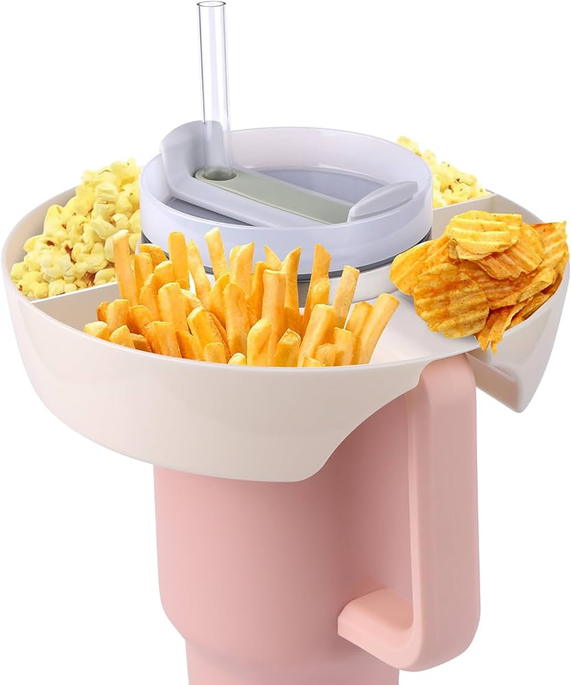 BABORUI Snack Tray for Stanley 30 oz Tumbler with Handle, Tumbler Snack Bowl Compatible with Stan... | Amazon (US)