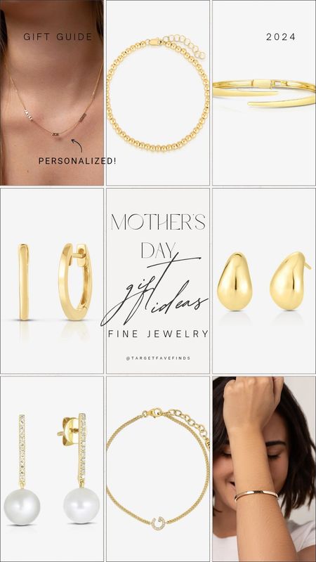 Mother's Day gift ideas fine jewelry, 14k gold, personalized name necklace, multiple name necklace, cloud earrings, bangle, pearl, tjmaxx, etsy finds

#LTKGiftGuide #LTKSeasonal #LTKfindsunder100