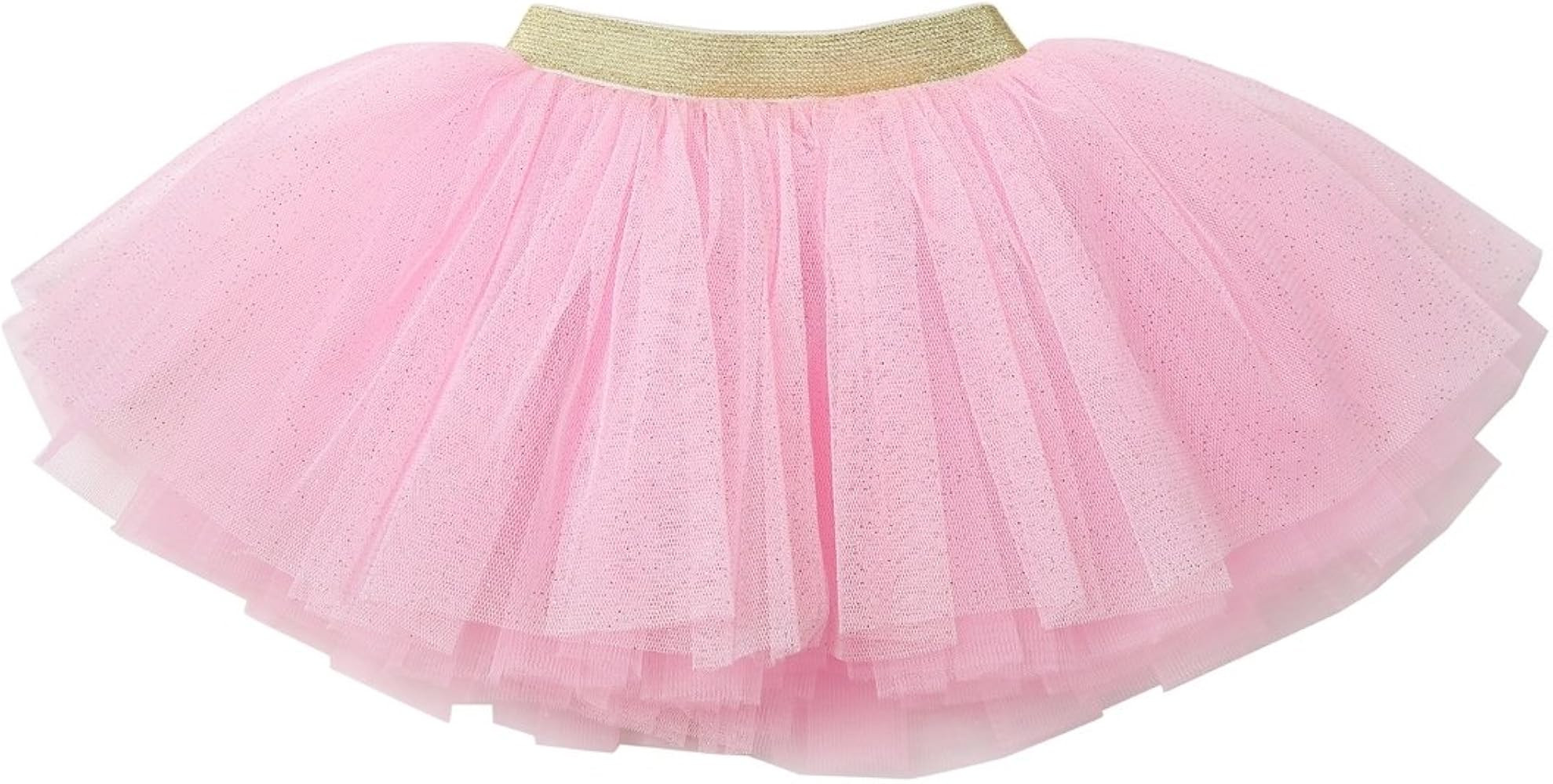 WGOODTECK Newborn Infant Baby Girls Super Soft Glitter Sparkle Tulle Tutu Skirt … | Amazon (US)