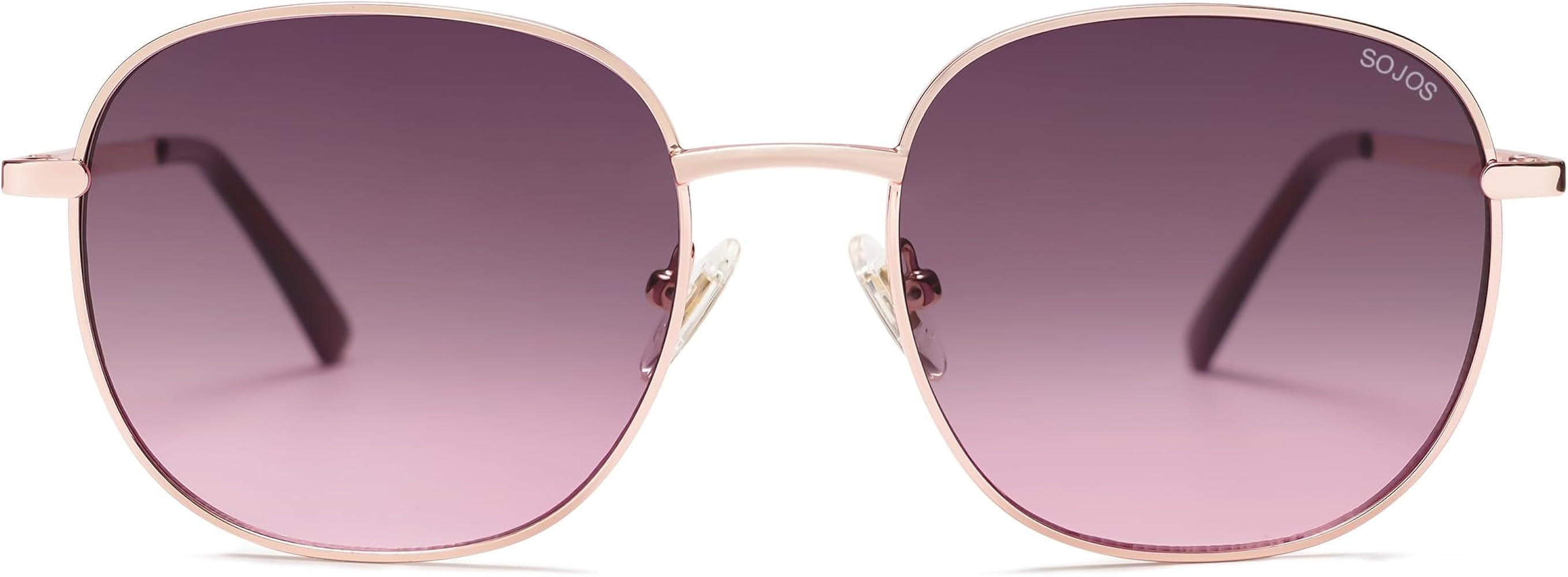 SOJOS Classic Trendy Square Sunglasses for Women Men Cute Big Frame Gold Shades SJ1137 | Amazon (US)