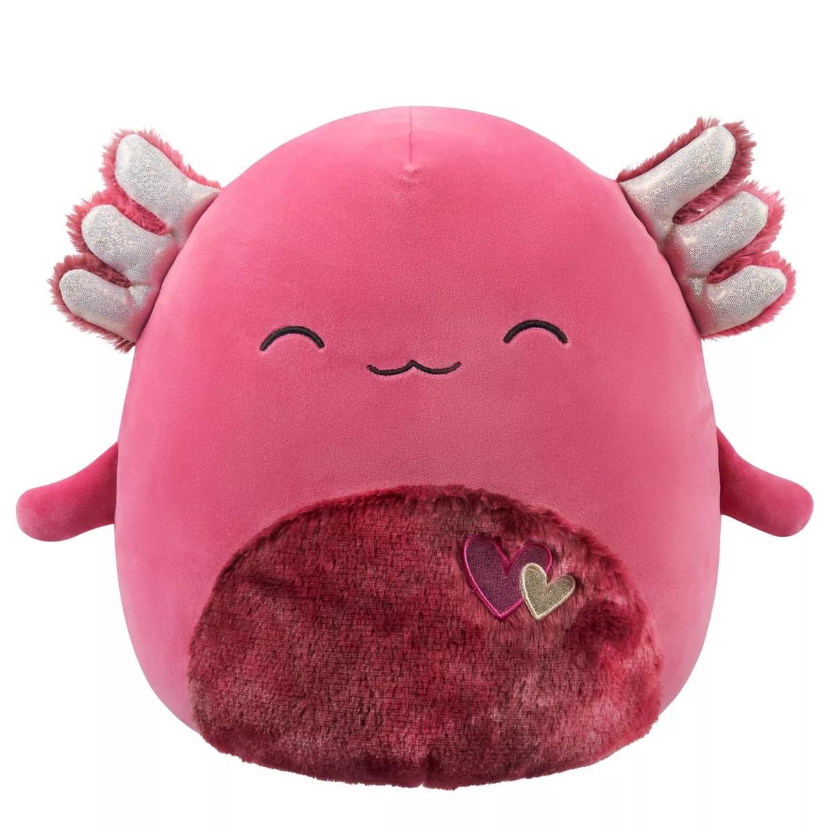 Squishmallows 12" IndieMae Burgundy Axolotl with Tonal Fuzzy Belly Plush | Target