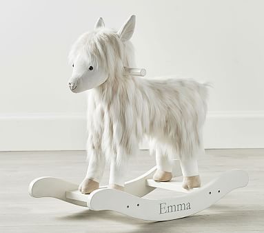 Llama Plush Nursery Rocker | Pottery Barn Kids