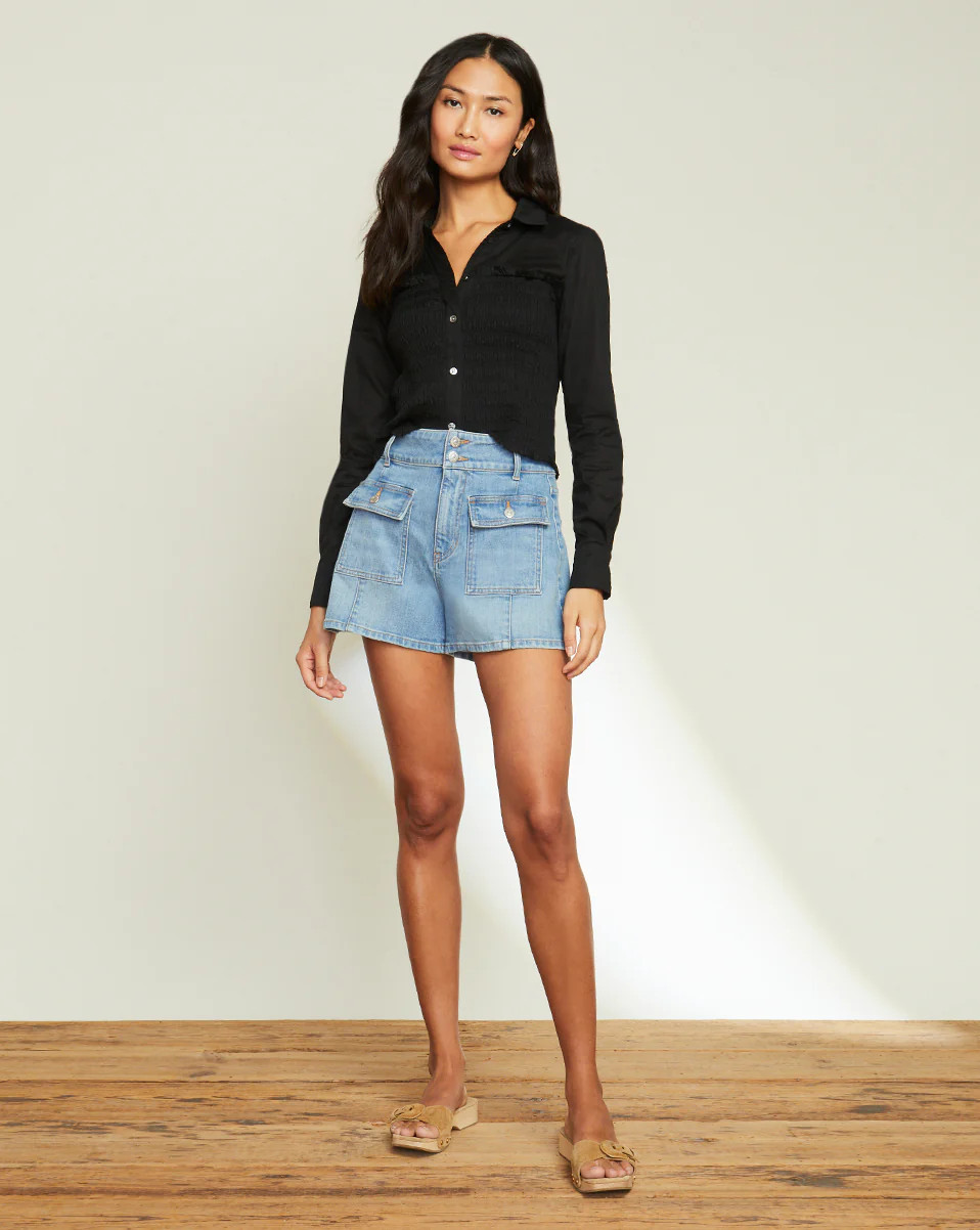 Abigail Patch-Pocket Short | Veronica Beard