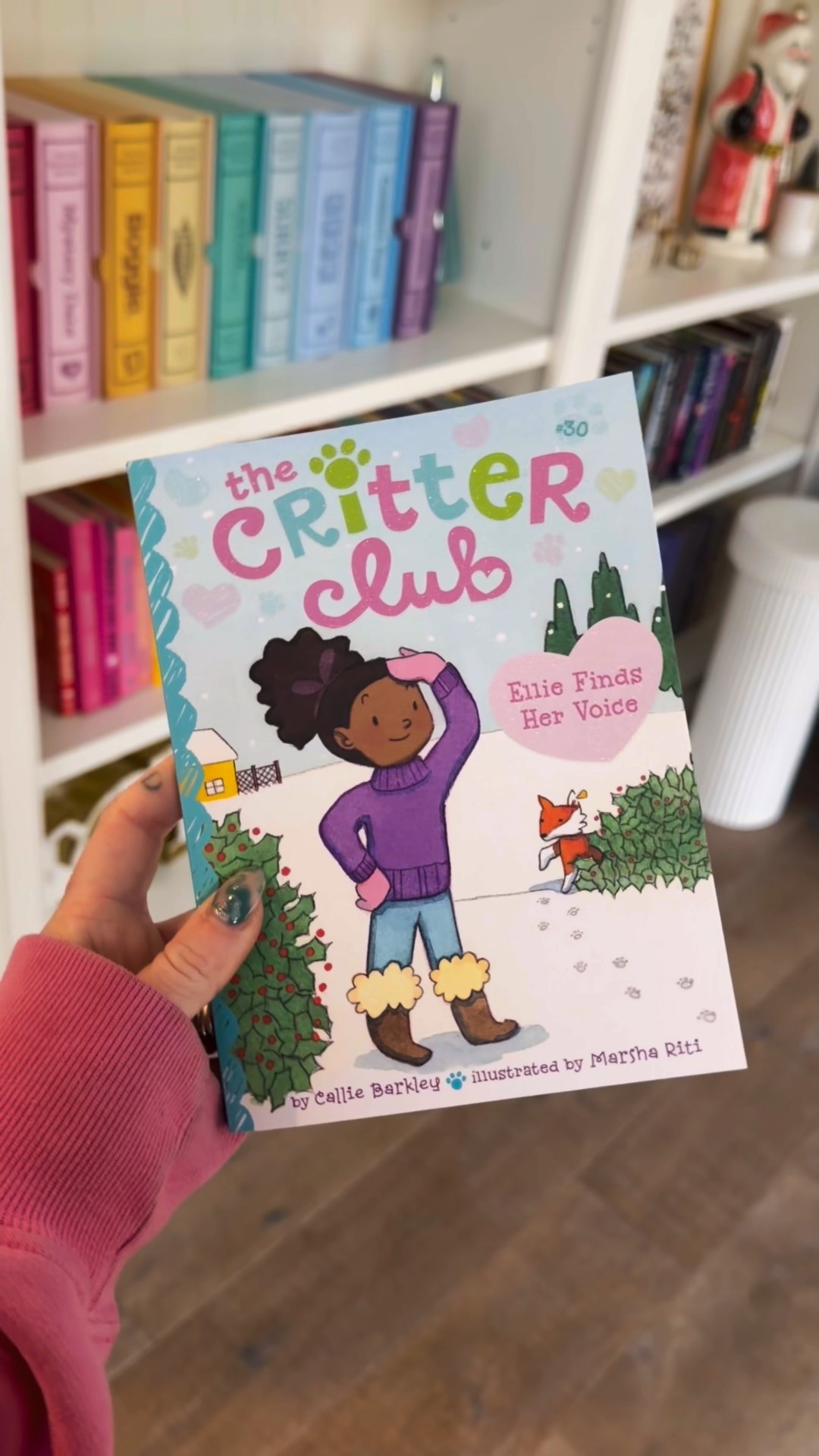 Holiday gift alert! New book for girls and early readers

Chapter Books and Ready-to-Reads (ages 5–8)
Ellie Finds Her Voice by Callie Barkley (on shelves 11/4): In the thirtieth book of the Critter Club series, Ellie recovers her love and confidence for singing to help an injured fox after a less-than-great audition for a singing contest.
Gifts for girls 5-8 

#LTKGiftGuide