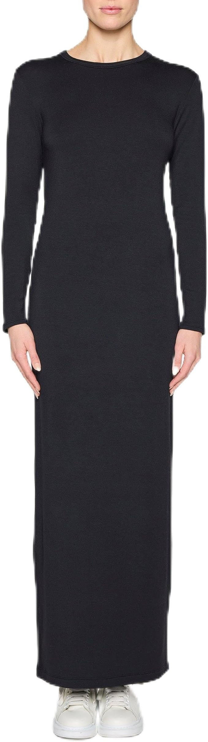 Bleusalt The Long Sleeve Crew Dress | Elegant Modal Maxi Dress | Fitted Floor Length | Amazon (US)