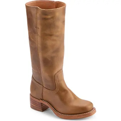 Frye Campus Knee High Boot in Saddle - Montana Leather at Nordstrom, Size 7 | Nordstrom