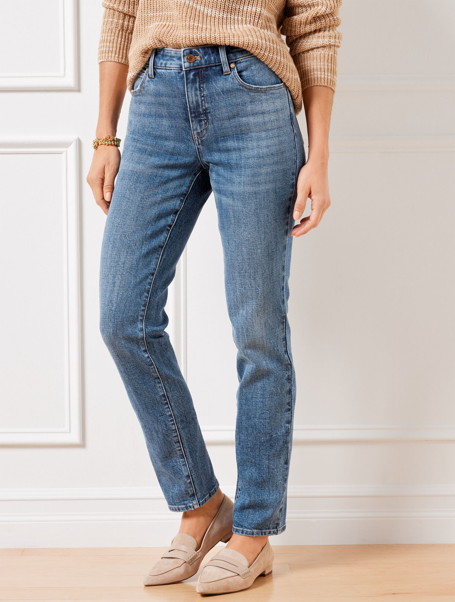 Straight Leg Jeans - Kenmare Wash | Talbots