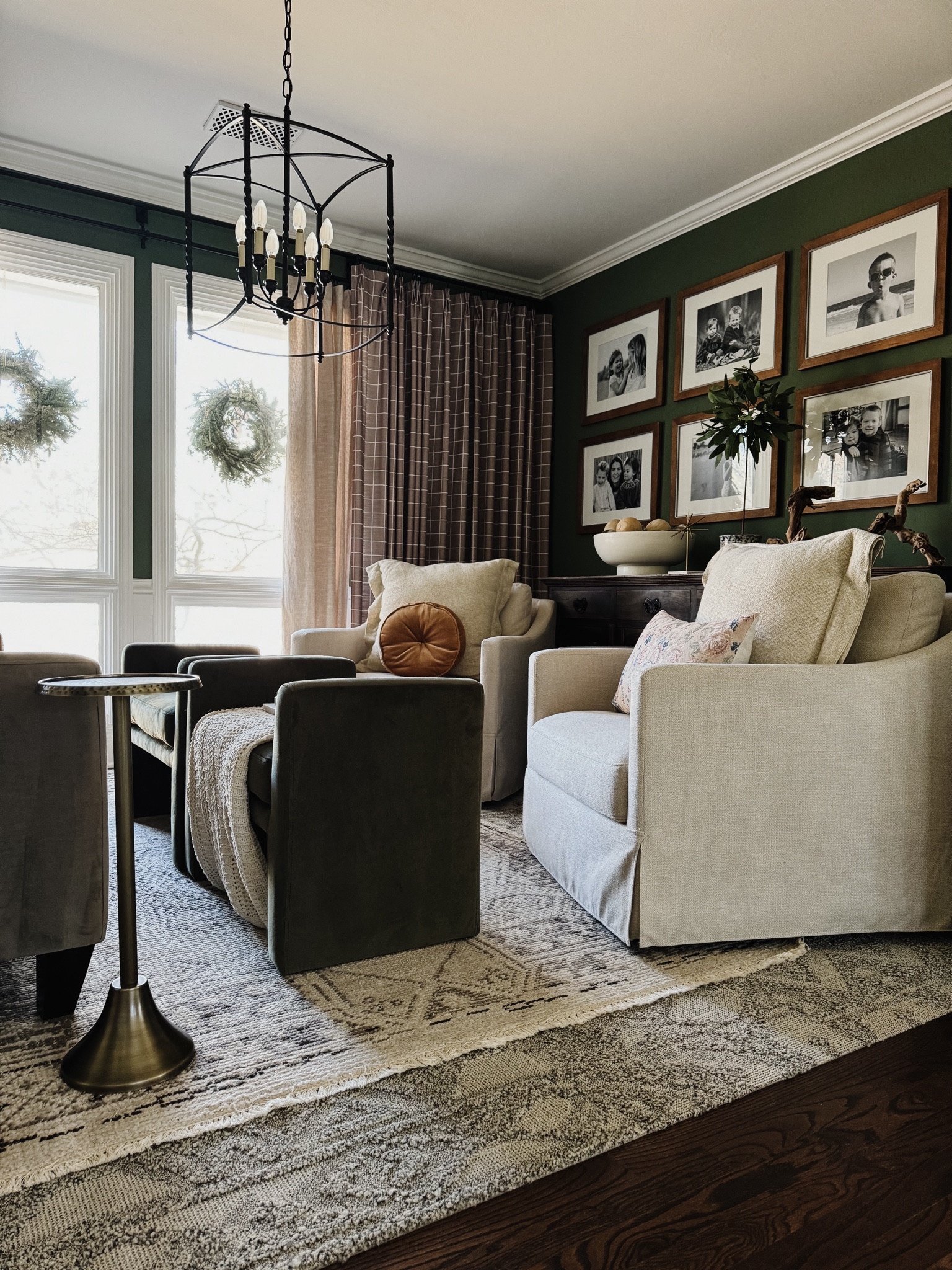 Layered the rugs in the sitting room, and I’m officially obsessed 

#upholsteredswivel #accentpillow #curtains #drapes #budgetcurtains #arearug #chandelier #ottoman #velvetottoman

#LTKfamily #LTKhome #LTKfindsunder100