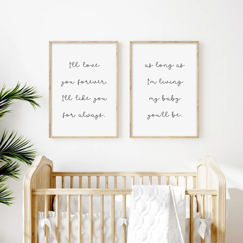 Nursery Wall Decor. Baby Shower Gift. Nursery Wall Art. Nursery Sign. as Long as I'm Living My Ba... | Etsy (US)