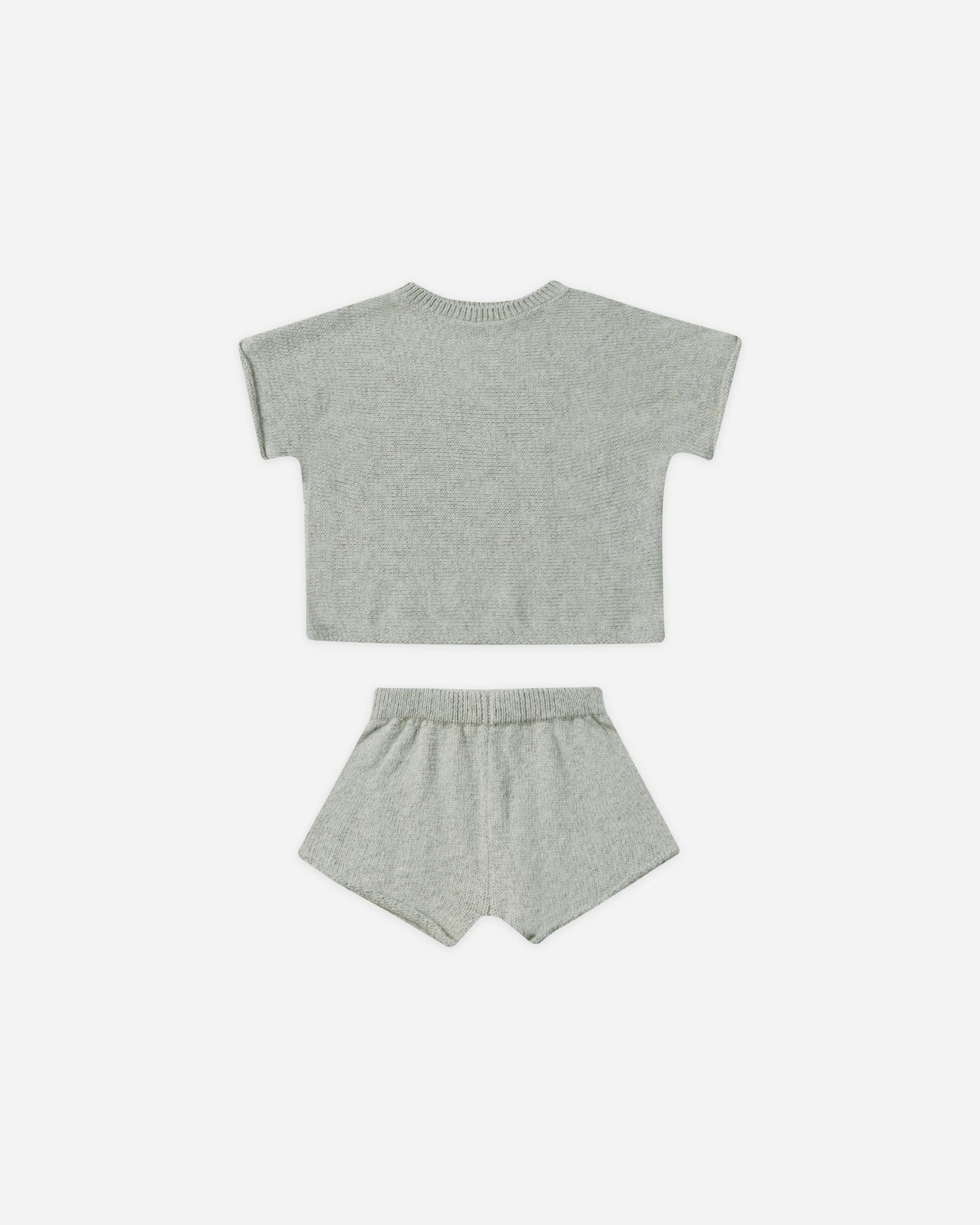 Relaxed Summer Knit Set || Heathered Sky | Rylee + Cru