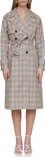 Avec Les Filles Plaid Trench Coat | Nordstrom | Nordstrom