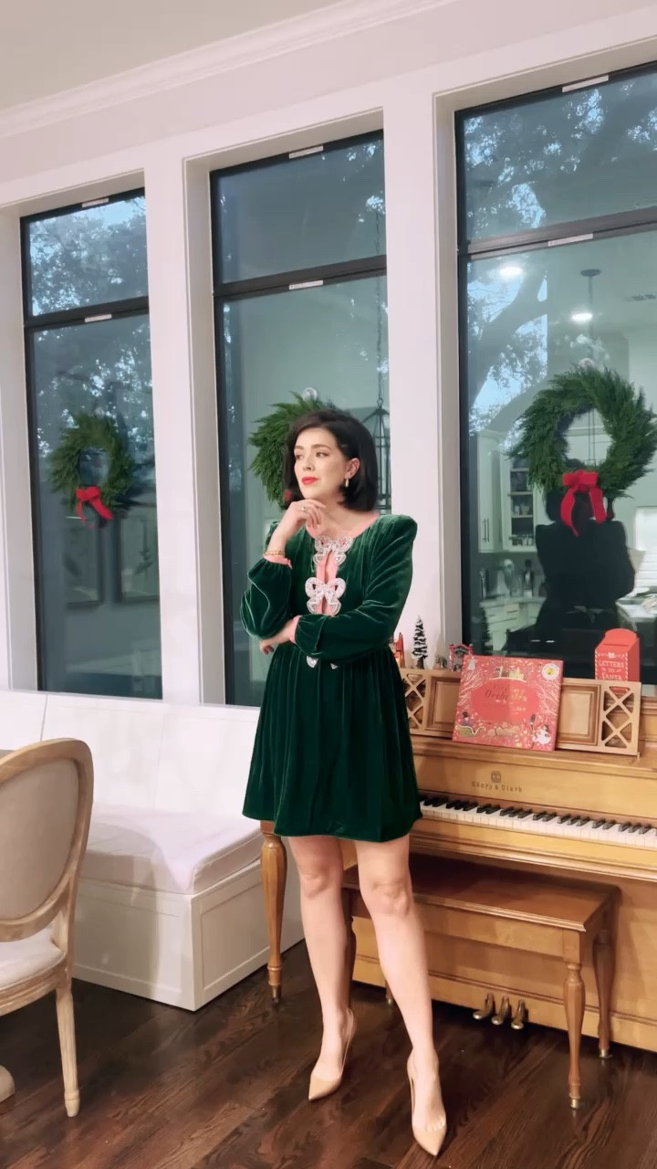 The prettiest holiday dress in the land ❤️this is my Christmas dress from last year but had to share it again. Runs tts. Linking same + similar options 

#LTKSeasonal #LTKHolidaySale #LTKHoliday