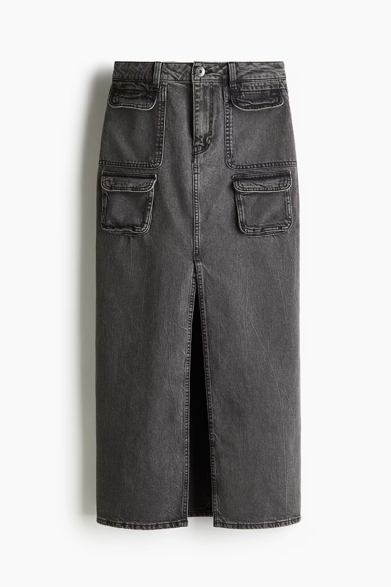 DENIM CARGO MAXI SKIRT | H&M (UK, MY, IN, SG, PH, TW, HK)