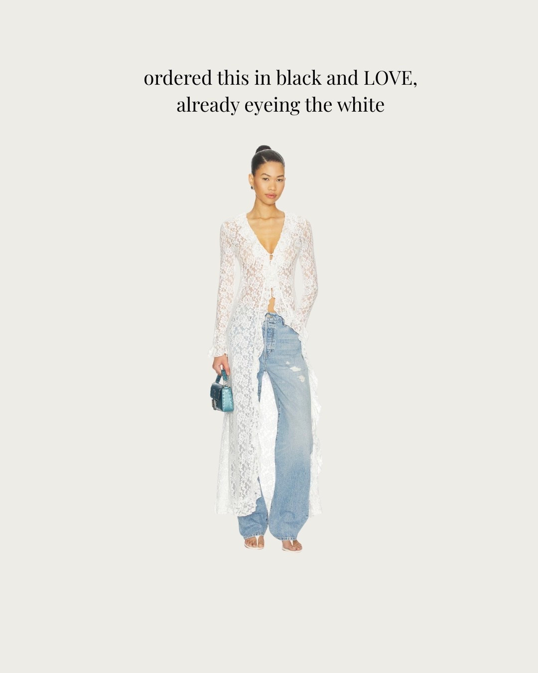 The perfect long Lacey shirt!!