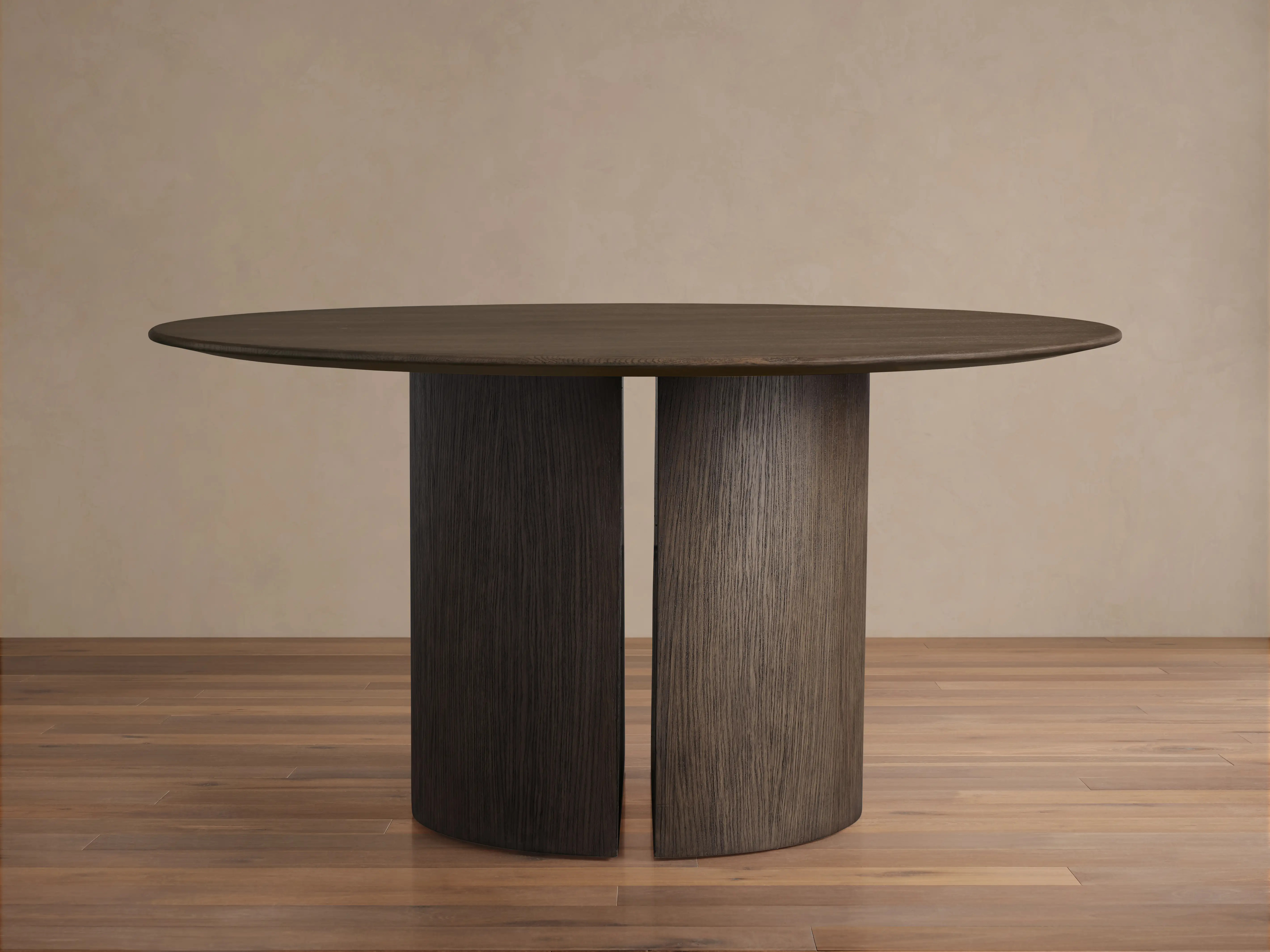 Saint Germain Round Wood Dining Table with Dauphine Base | Arhaus