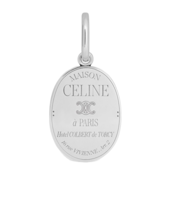 CHARMS MAISON CELINE MEDAL IN BRASS WITH RHODIUM FINISH | Senser US