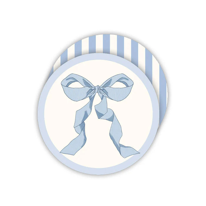 Caitlin Wilson French Blue Bow Paper Coasters | Rosanne Beck Collections