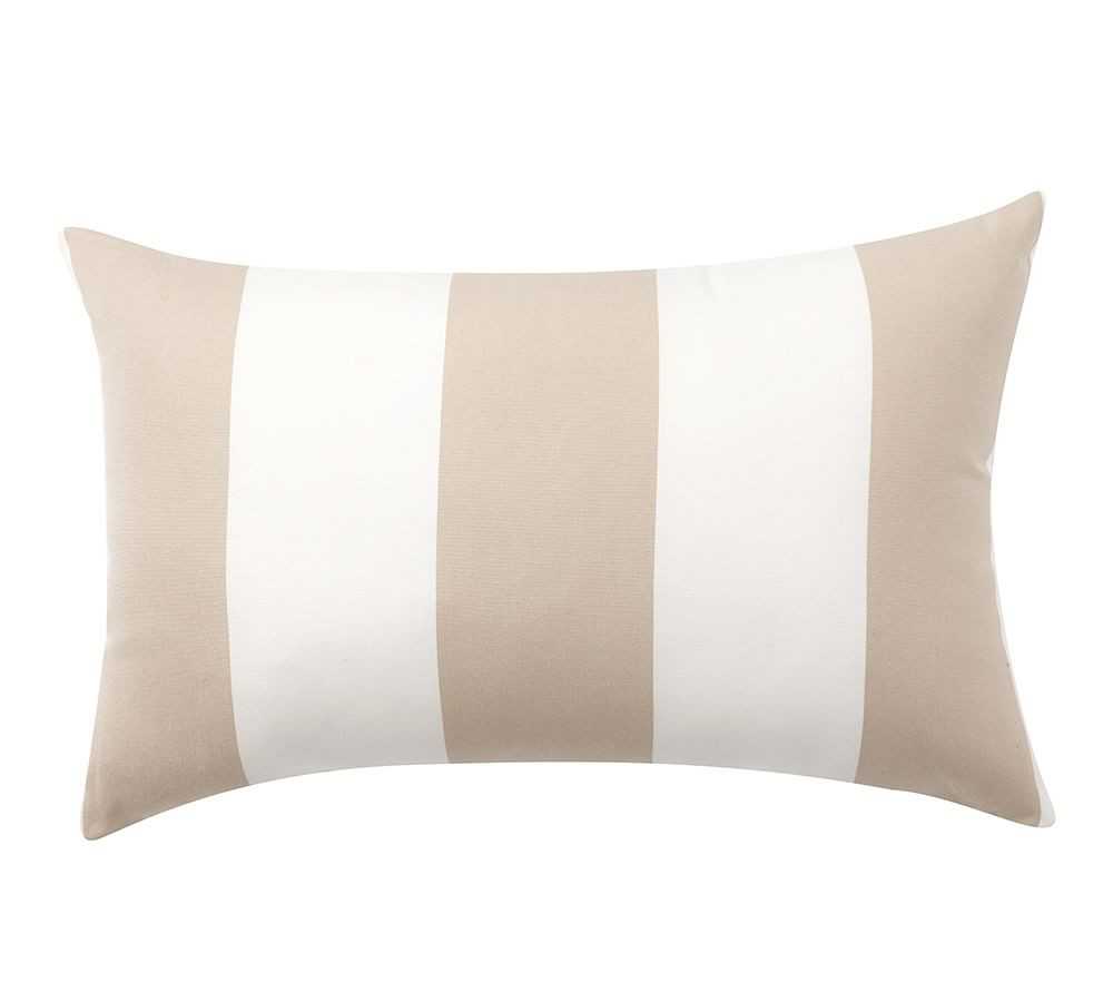 Sunbrella® Awning Striped Indoor/Outdoor Pillows | Pottery Barn (US)