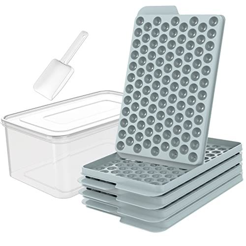 Miaowoof Mini Ice Cube Trays, 0.6in Small Ice Maker for Freezer Easy Release, 104x4 PCS Ice Ball ... | Amazon (US)