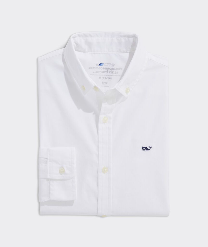 Boys' On-The-Go brrrº Solid Shirt | vineyard vines