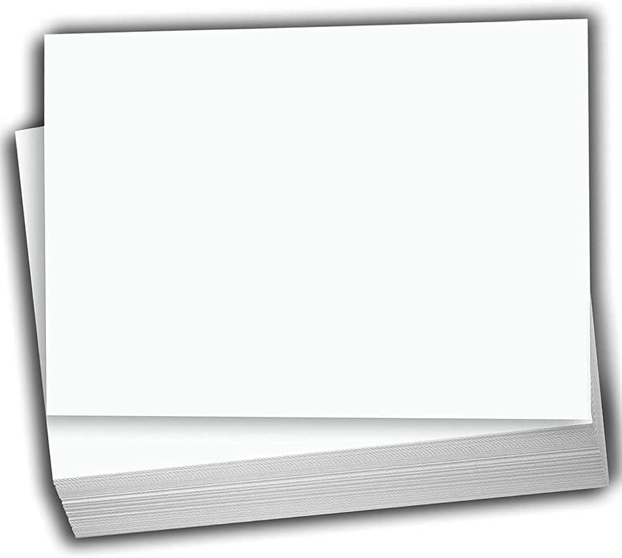 Hamilco White Cardstock - Flat 4 X 6" Heavy Weight 100 lb Card Stock for Printer - 100 Pack | Amazon (US)