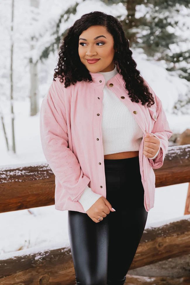 Headed Home Pink Quilted Jacket | The Pink Lily Boutique
