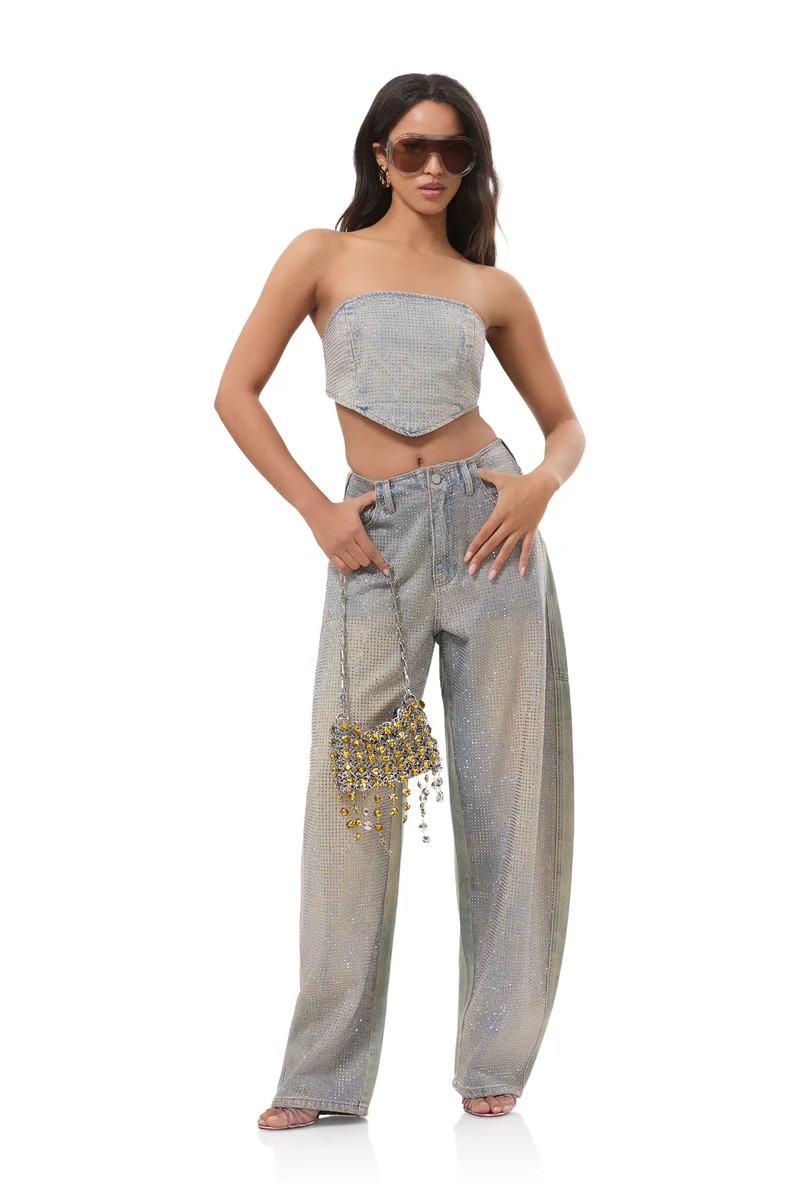 prescott-rhinestone-pant-dirty-grunge-wash | ShopAFRM