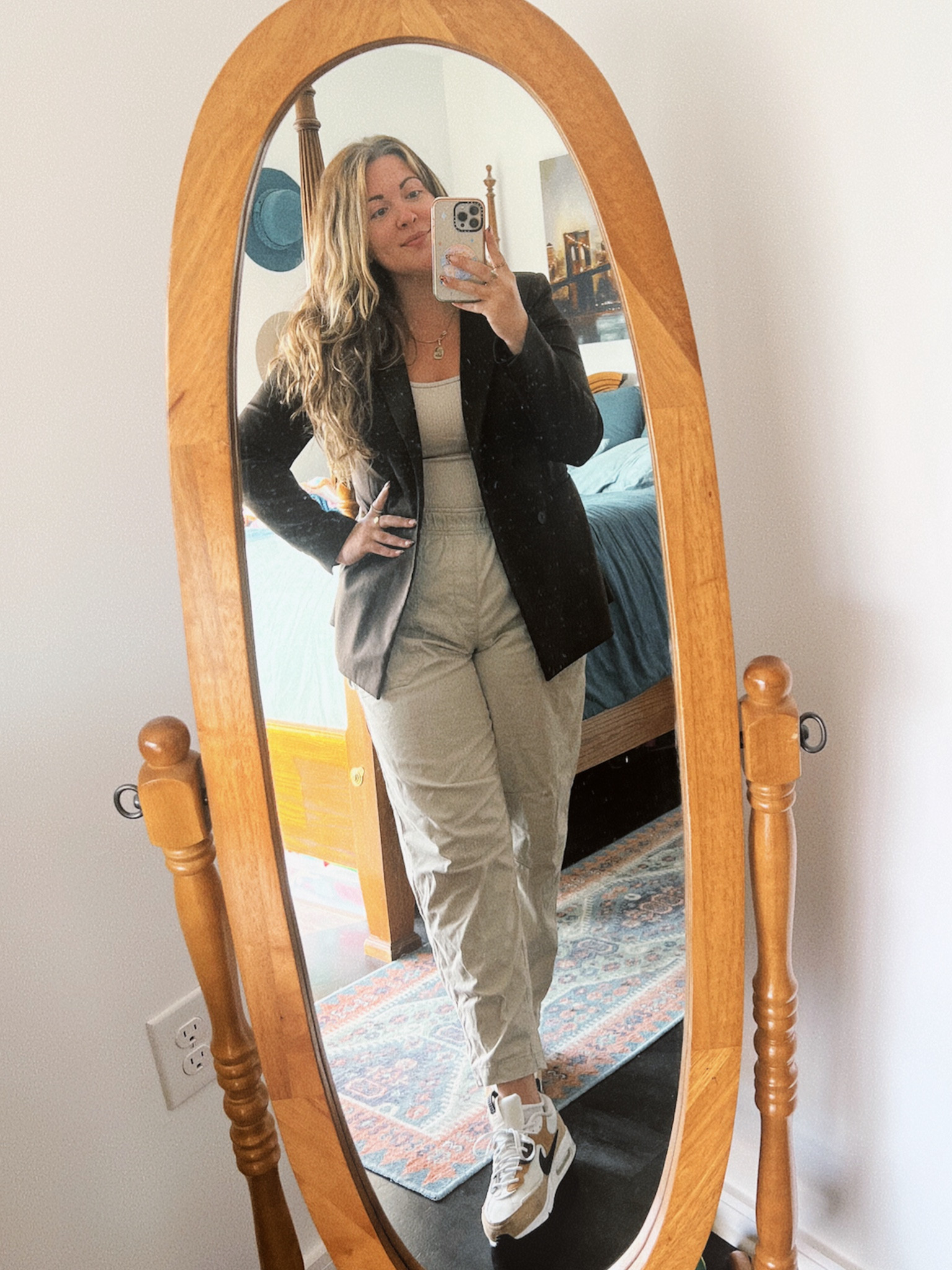Sometimes you just need to buy the new clothes. 

I gained weight over the past few months and squeezing into my pants and sitting at my desk all day hurt my stomach. I finally bought new clothes with stretch to them and feel so much happier!

#LTKWorkwear #LTKPlusSize #LTKFindsUnder100