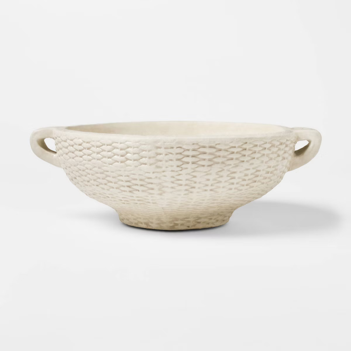 Woven Texture Ceramic Bowl Cream - Threshold™ designed with Studio McGee | Target