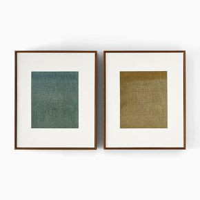 TF Brown & Green Wash Wall Art | West Elm (US)