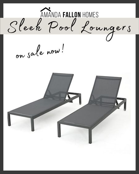 I have had these sleek mesh pool loungers for years and still love them! I love that they are easy to clean and you can quickly see that there are no spiders hiding in them LOL 🫣 You can’t beat the price on the 2-piece set. 

Pool chairs. Backyard lounge chairs. Outdoor furniture. Patio set. Poolside chairs. #amazon

#LTKsalealert #LTKhome #LTKFind