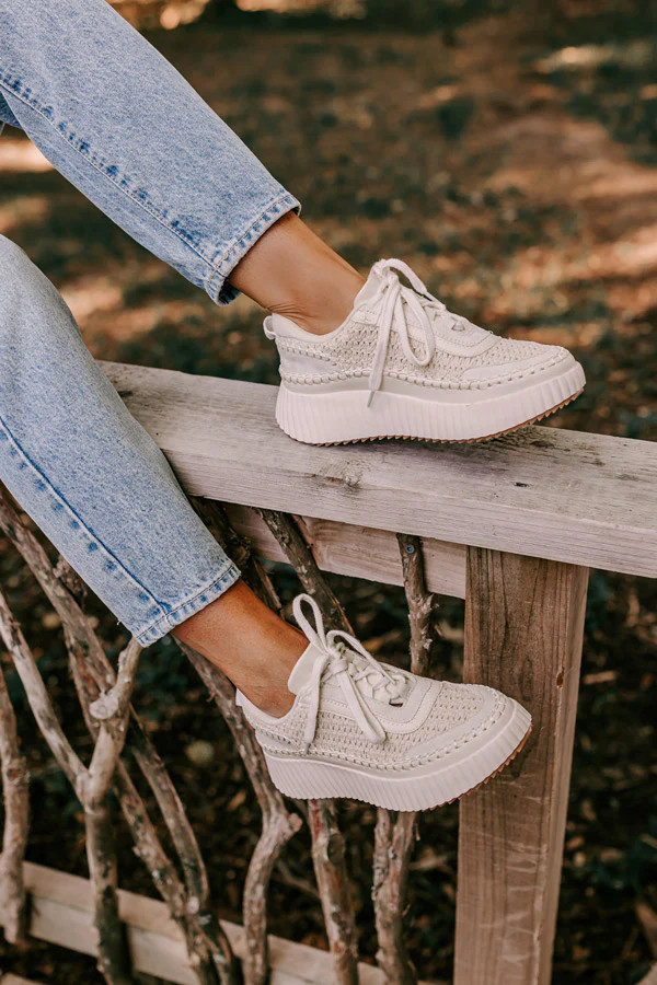 The Sean Platform Sneaker In Cream | Impressions Online Boutique