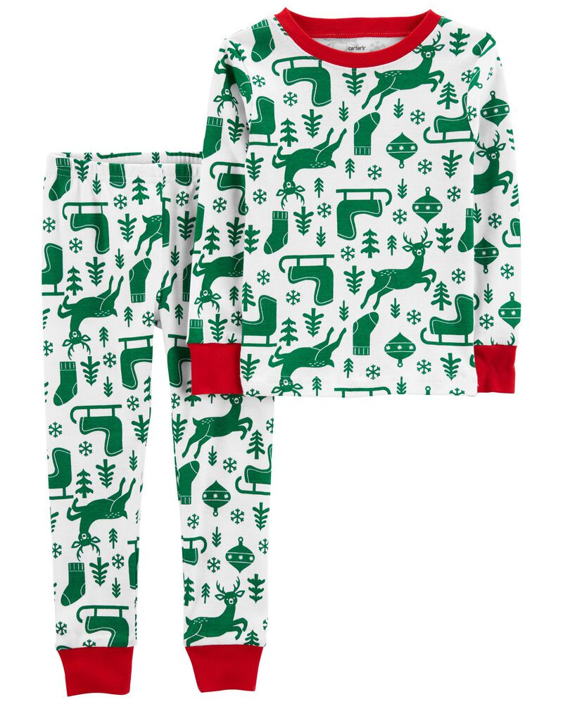 2-Piece Christmas 100% Snug Fit Cotton PJs | Carter's