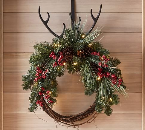 Antler Wreath Hanger | Pottery Barn | Pottery Barn (US)