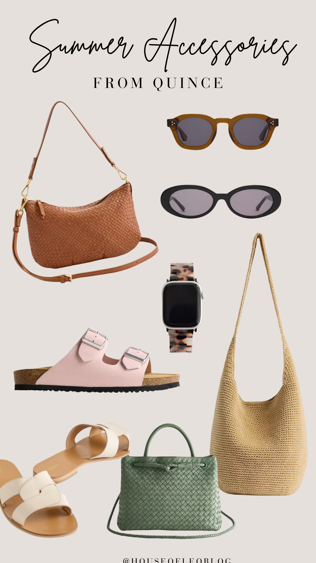 Summer accessories I'm loving from Quince!  

 