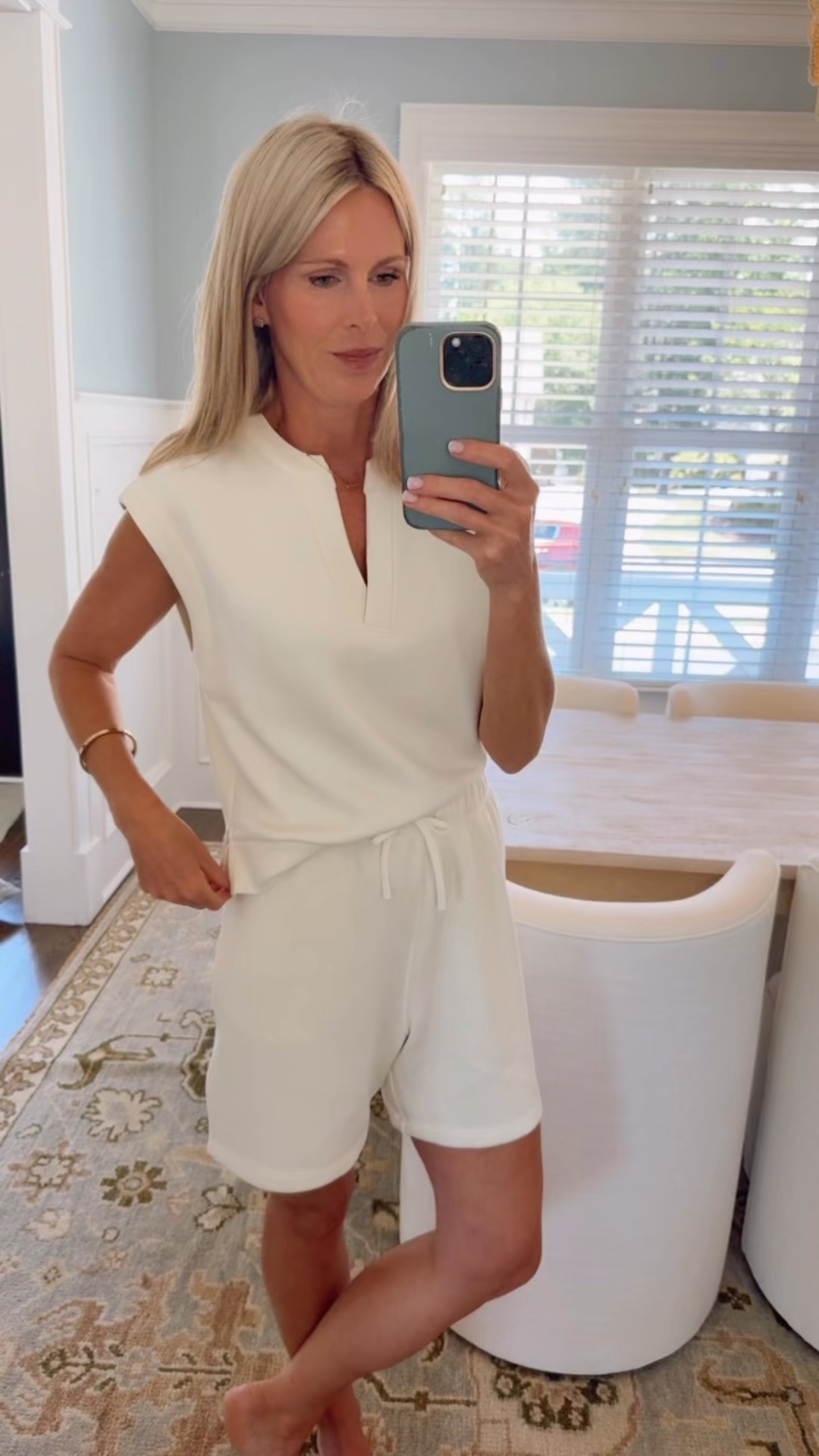 @varley #InVarley #Ad
Officially retired the hoodie + sweatpants combo for the season because 93° weather was simply not allowing it 😂
If you’re looking for the summer version of cozy, Varley is IT. The fabric is unbelievably soft but still has a really nice weight to it, and I love that there are so many different silhouettes, lengths, and colors to choose from depending on your style.
Wearing the 6.5” inseam shorts and v-neck top here, but this same set comes in so many variations like quarter zips, long sleeves, different short lengths, joggers, and more. Truly something for everyone.

#LTKSeasonal