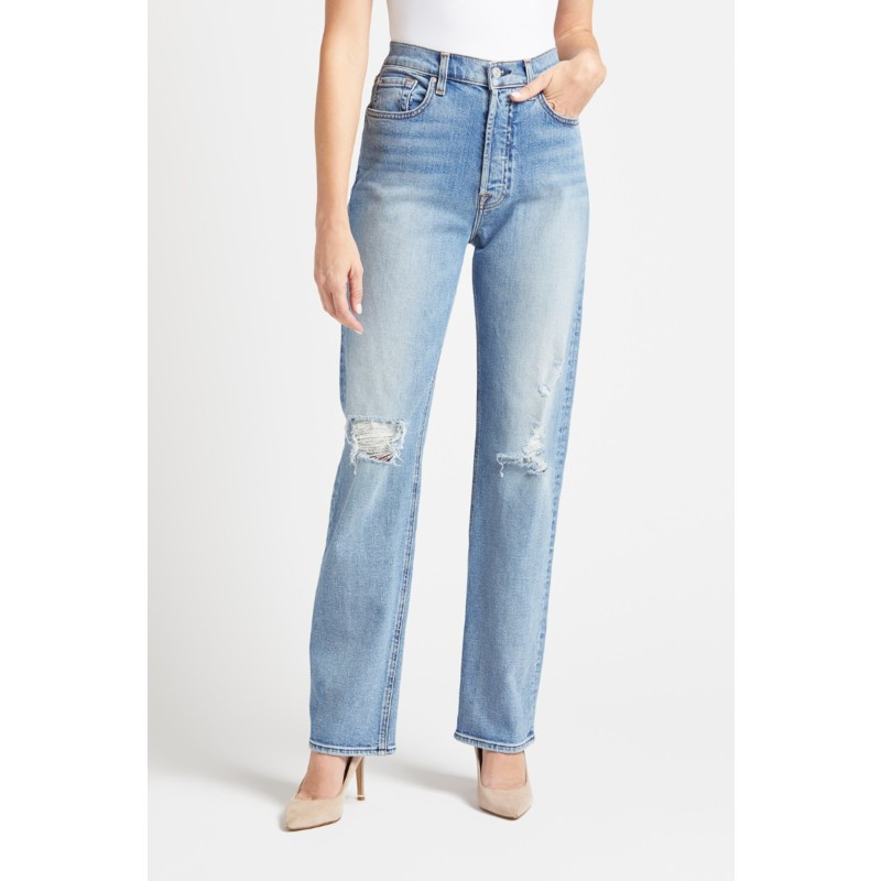 7 FOR ALL MANKIND Easy Straight with Destroy | EVEREVE | Evereve