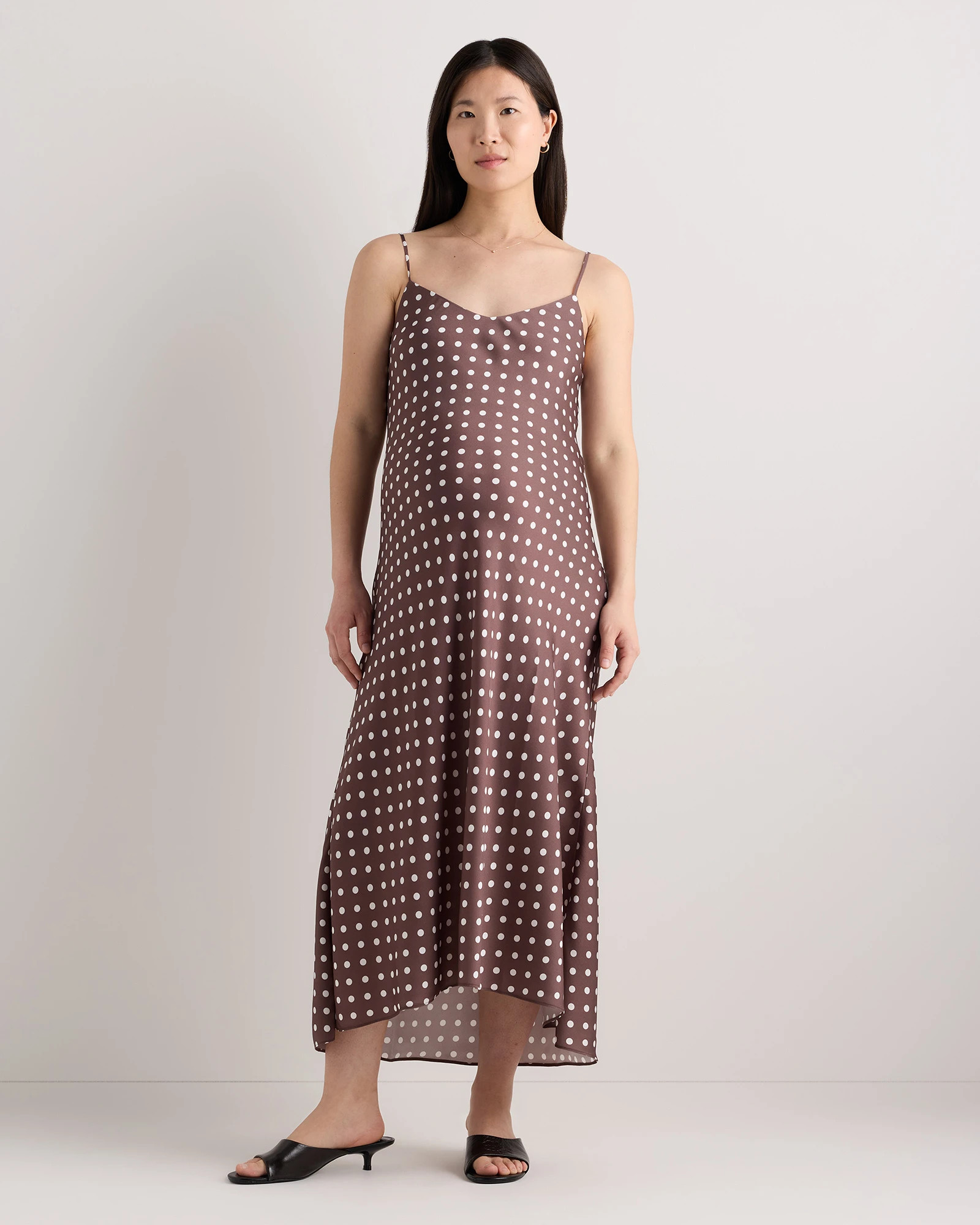 Washable Stretch Silk Maternity Slip Dress | Quince