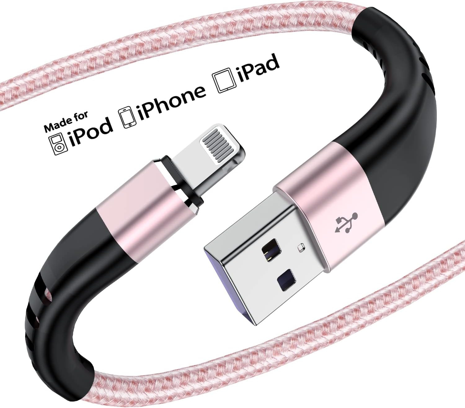 3 Pack iPhone Charger 10ft,[MFI Certified] Essri Long Lightning Cable Strong Nylon Braided Chargi... | Amazon (US)