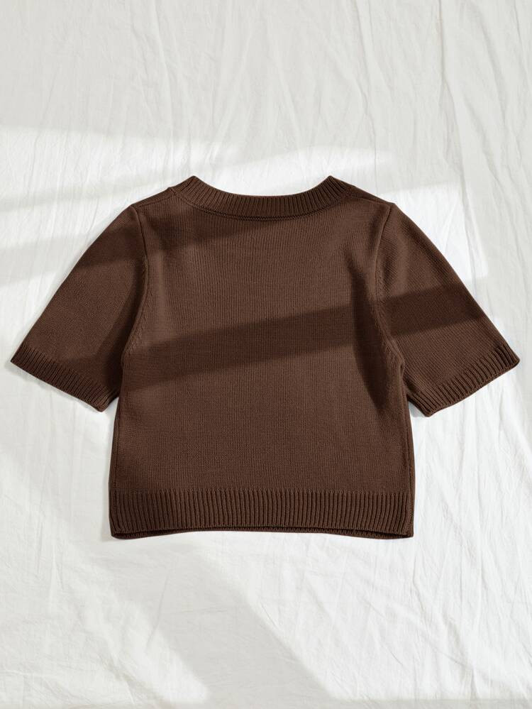 Cherry Pattern Knit Top | SHEIN