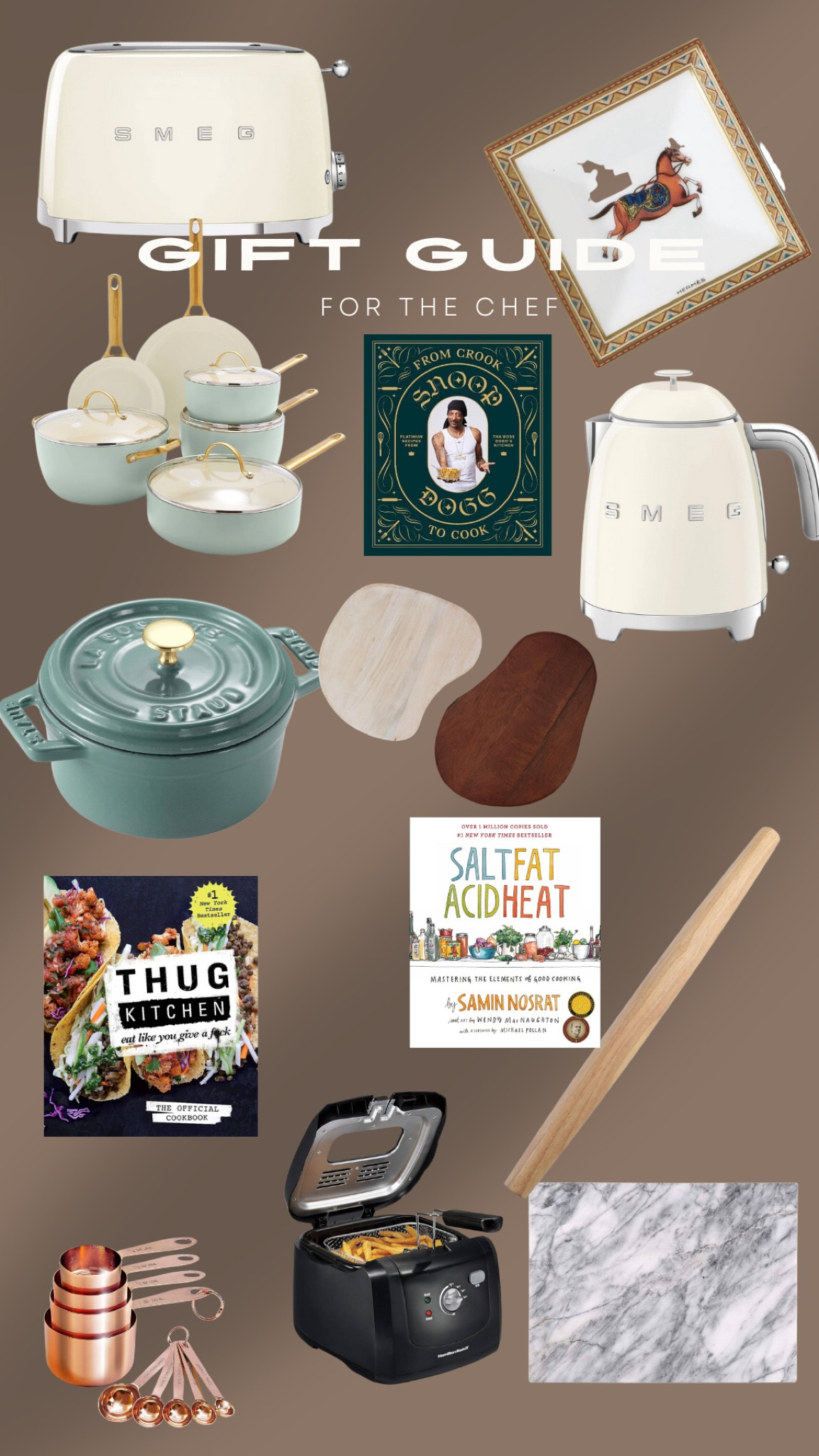 Gift guide for cooks

Chef/ cooking/ Christmas gifts/ holiday gifts/ kitchen gift/ hostess gift 

#LTKGiftGuide #LTKhome #LTKHoliday